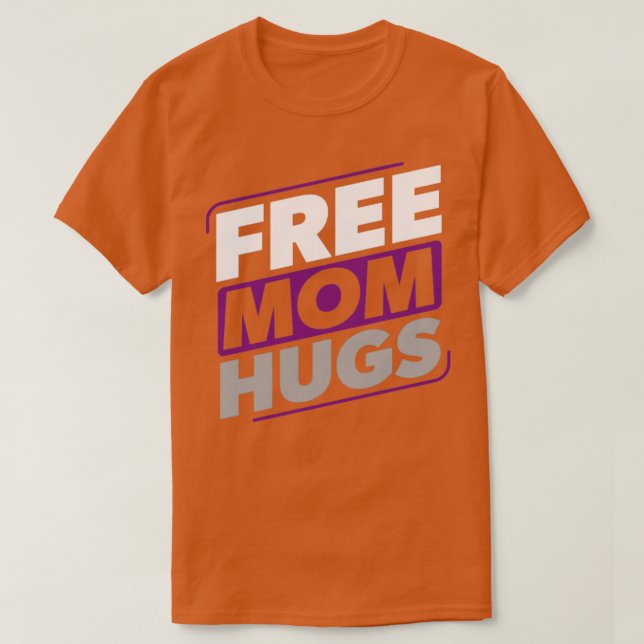 Asexual Free Mom Hugs Ace Asexuality LGBTIA T-Shirt (Design Front)