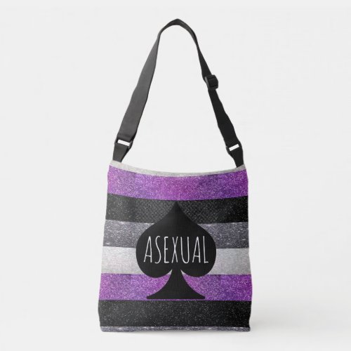 Asexual Glitter Crossbody Bag