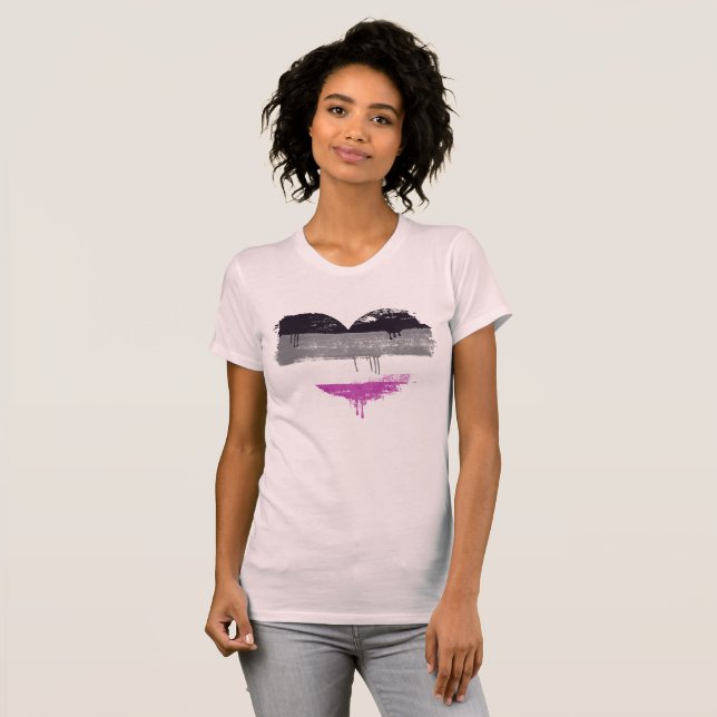 ASEXUAL HEART - ASEXUAL LOVE - T-Shirt (Front Full)