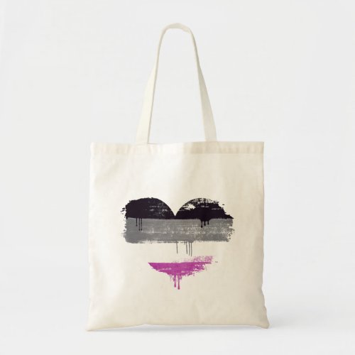 ASEXUAL HEART _ ASEXUAL LOVE TOTE BAG