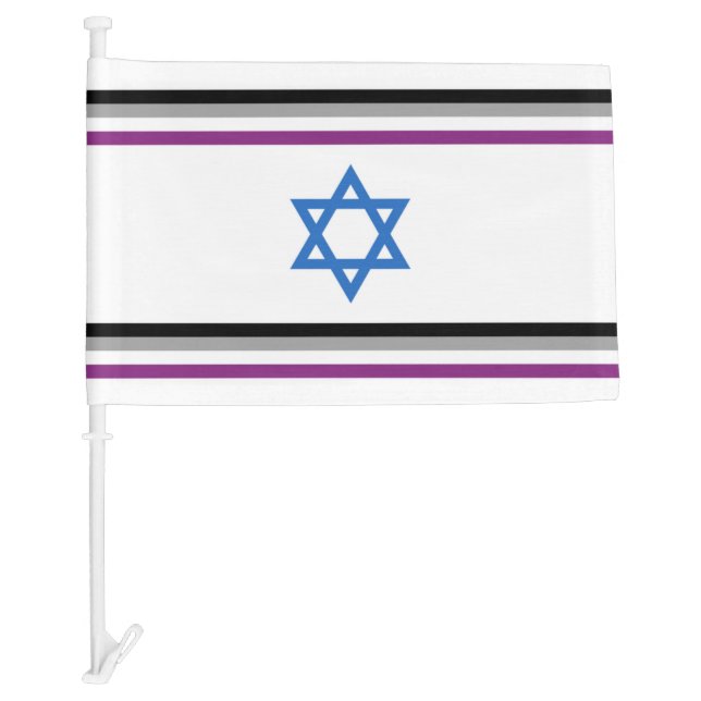 Asexual Israel Pride Flag Small (Front)