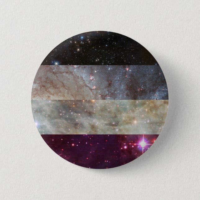 Asexual nebula flag pin (Front)