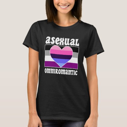 Asexual Omniromantic Pride Flag Cute  Ace Aestheti T_Shirt