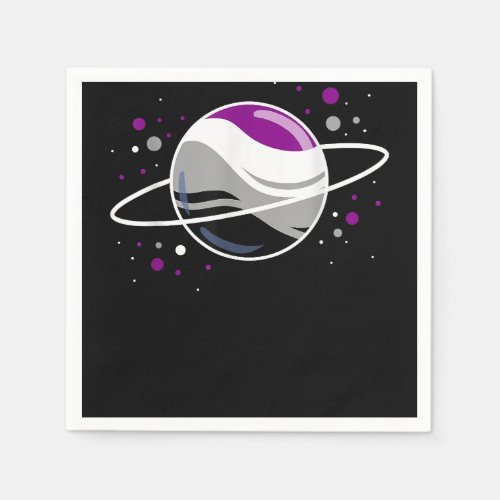 Asexual Outer Space Planet Ace Pride Napkins
