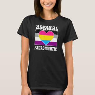 Asexual Panromantic Pride Flag Cute Ace Aesthetic T-Shirt
