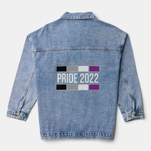 Asexual Pride 2022 Lgbt Ace Pride March Lgbtq Para Denim Jacket