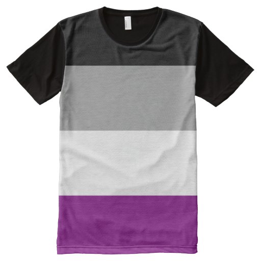 Asexual Pride All-Over Print T-shirt | Zazzle