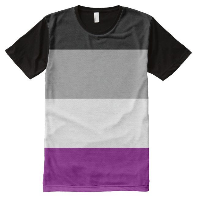 Asexual Pride All-Over-Print T-Shirt (Front)