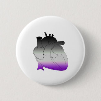 Asexual Pride Anatomical Heart Button