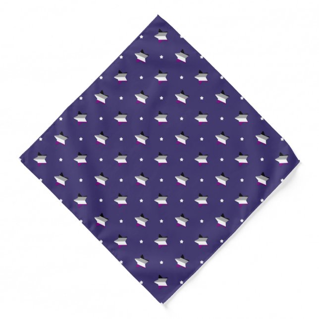 Asexual Pride Bandana Pride Merchandise 2024 (Front)