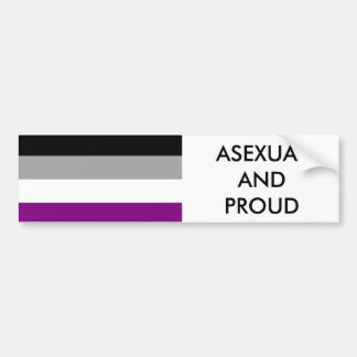 Asexual Pride Bumper Sticker 1