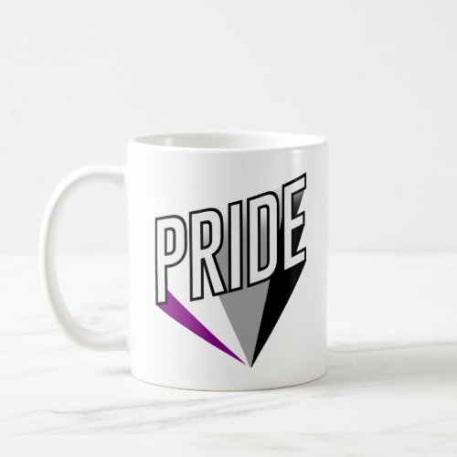 Asexual Pride Burst Coffee Mug