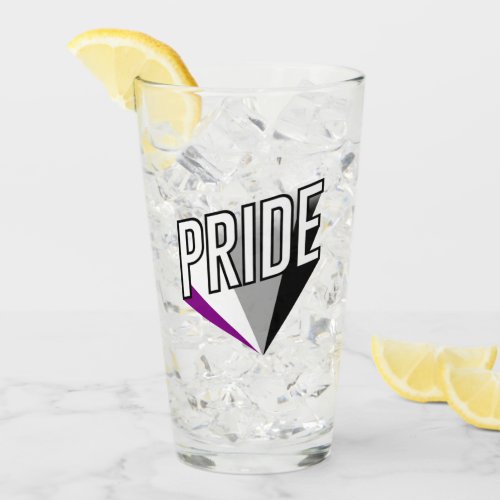 Asexual Pride Burst Glass