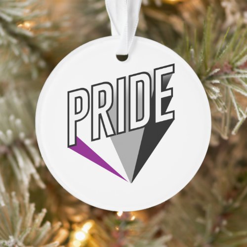 Asexual Pride Burst Ornament