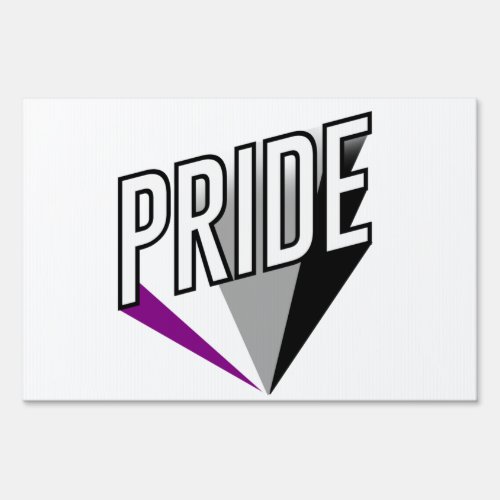 Asexual Pride Burst Sign