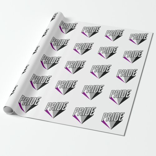 Asexual Pride Burst Wrapping Paper