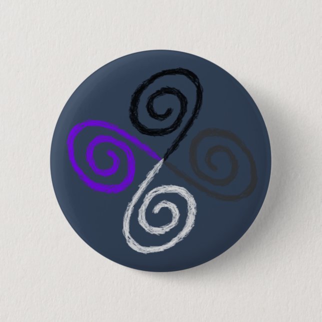 Asexual Pride Button (Front)