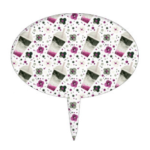 Asexual Pride Cake Pick