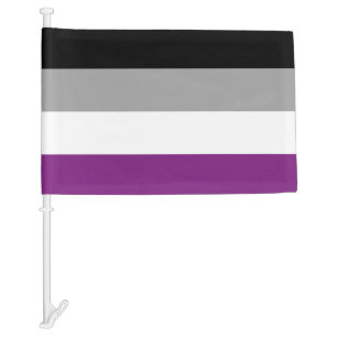 Asexual Pride Car Flag