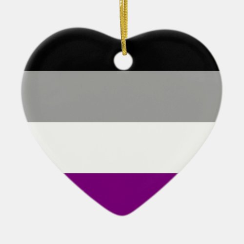 Asexual Pride Ceramic Ornament