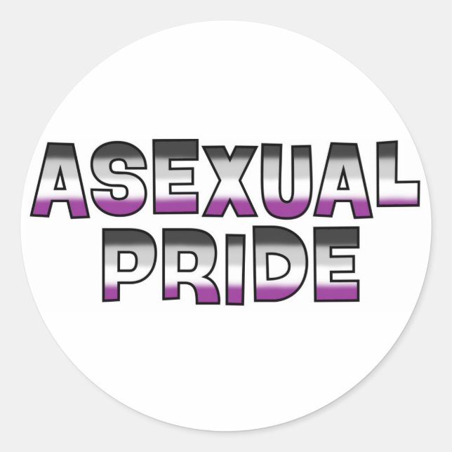 Asexual Pride Classic Round Sticker (Front)
