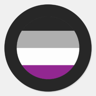 Asexual Pride Classic Round Sticker