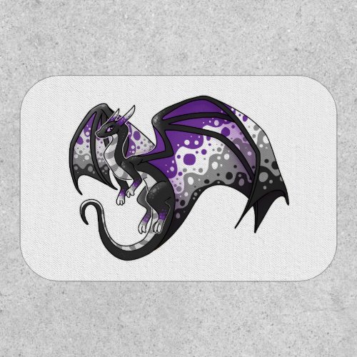 Asexual Pride Dragon Patch