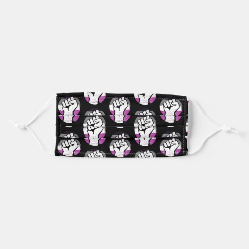 Asexual Pride Fist Circle Print Adult Cloth Face Mask