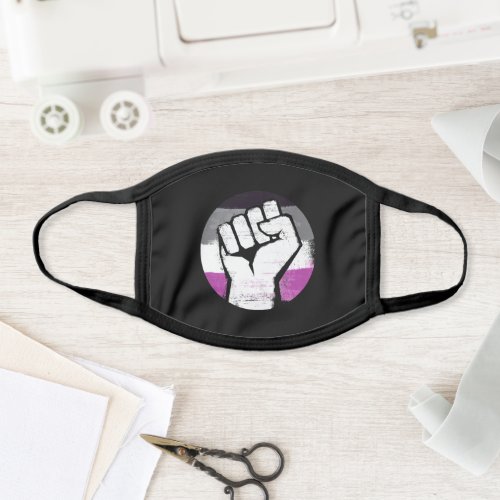 Asexual Pride Fist Circle Print Face Mask