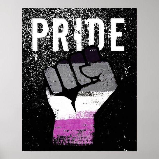 Asexual Pride Fist Poster (Front)