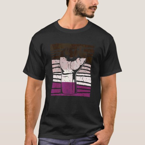 Asexual Pride Fist Queer Asexuality Flag Pride Mon T_Shirt