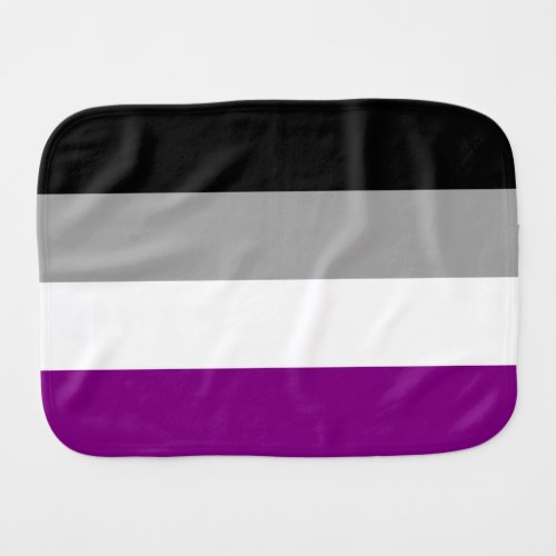 Asexual Pride Flag Baby Burp Cloth