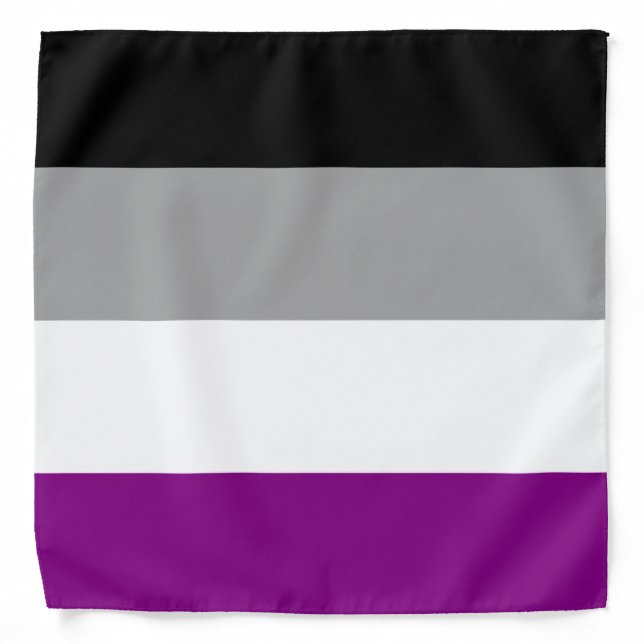 Asexual Pride Flag Bandana (Front)