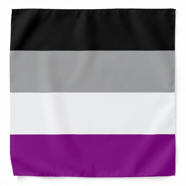 Asexual Pride Flag Bandana (Front)