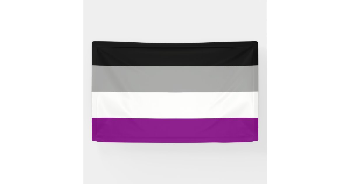 Asexual Pride Flag Banner | Zazzle