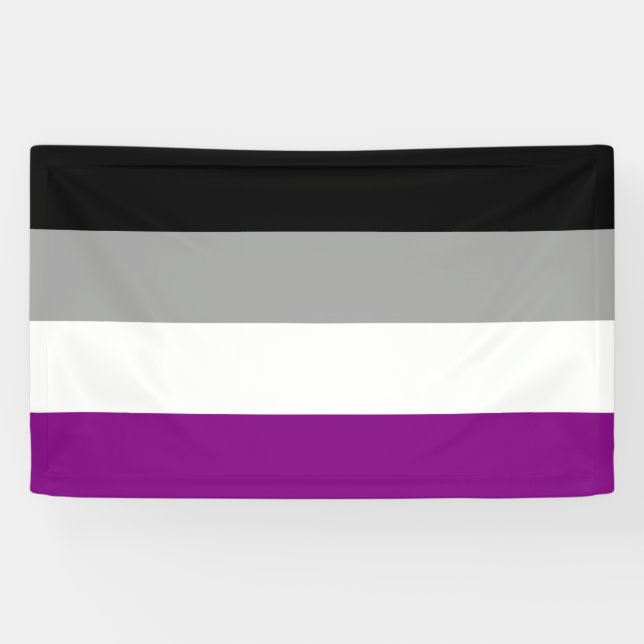 Asexual Pride Flag Banner (Horizontal)
