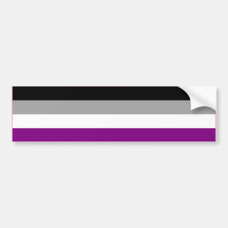 ASEXUAL PRIDE FLAG BAR BUMPER STICKER