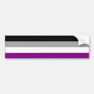 ASEXUAL PRIDE FLAG BAR BUMPER STICKER