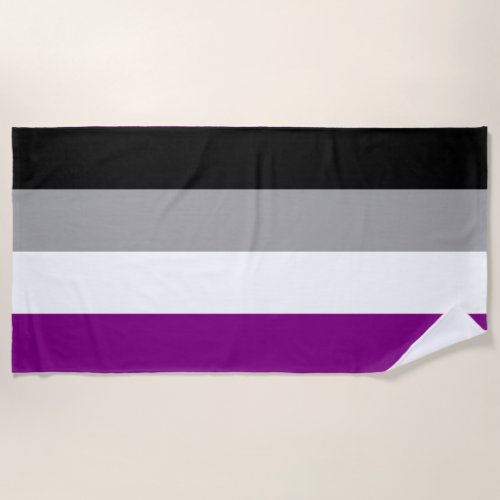 Asexual Pride Flag Beach Towel