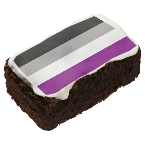 Asexual Pride Flag Brownie