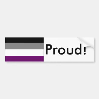 Asexual Pride Flag Bumper Sticker
