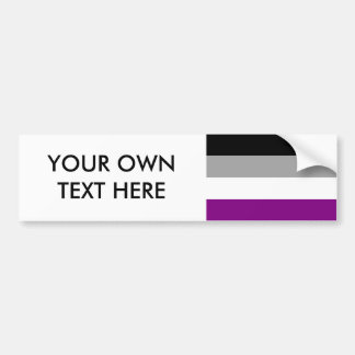 Asexual Pride Flag Bumper Sticker