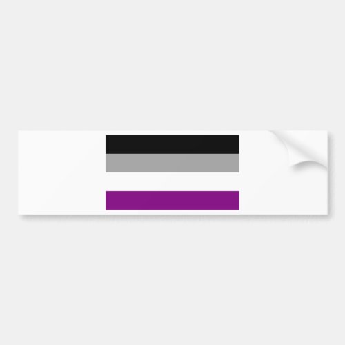 Asexual Pride Flag Bumper Sticker