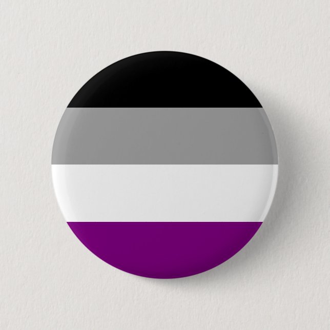 Asexual Pride Flag Button (Front)
