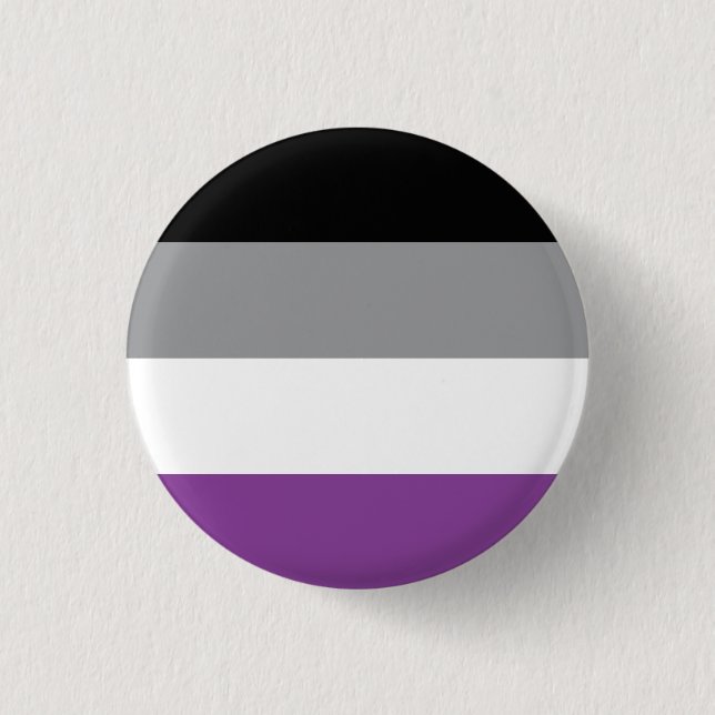 Asexual Pride Flag Button (Front)