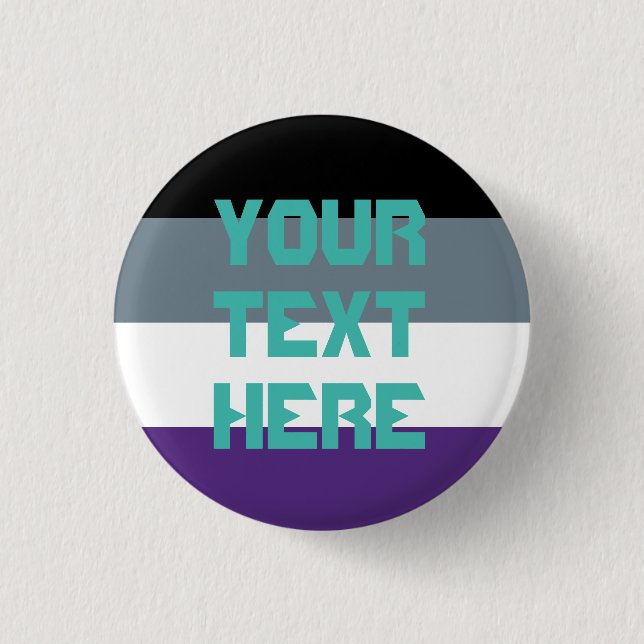 Asexual pride flag button (Front)