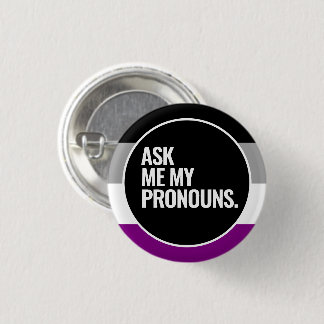 Asexual Pride Flag Button