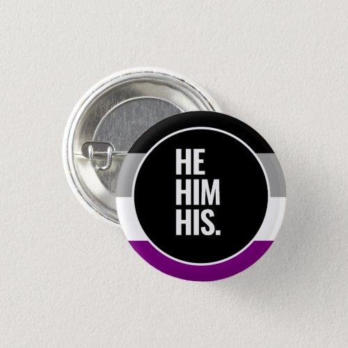 Asexual Pride Flag Button