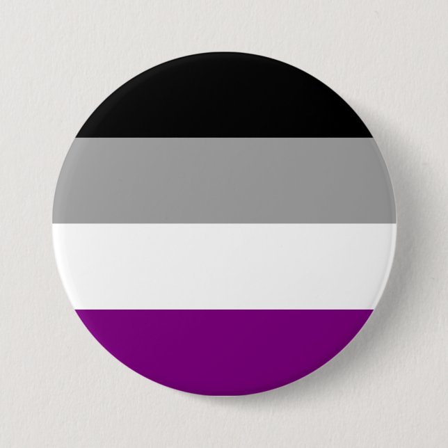 Asexual Pride Flag Button (Front)