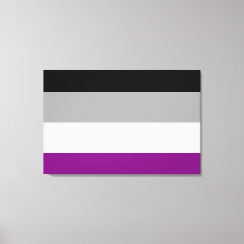 Asexual Pride Flag Canvas Print